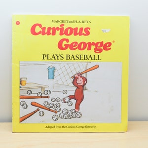Curious George - Plays Baseball / by Margeret & H.R Rey 1980s