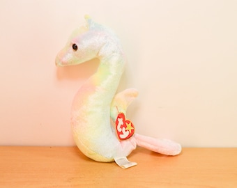 TY Beanie Baby / Neon the Seahorse 1999 / vintage / Great condition / Regular size / Teenie Size