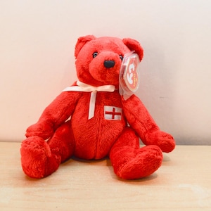 TY Beanie Baby: George The Red Bear England