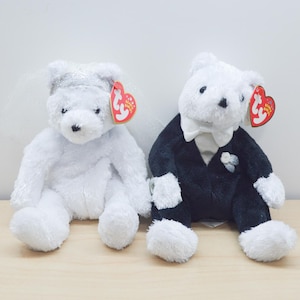 TY Beanie Baby / Bride and Groom The Wedding Bear / Vintage / Great Condition / Regular Size