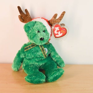 TY Beanie Baby / 2002 Holiday Teddy  / Vintage / Great condition / Regular size