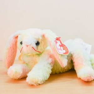 TY Beanie Baby / Cottonball The Rainbow Rabbit / Vintage / Great condition / Regular size 2001