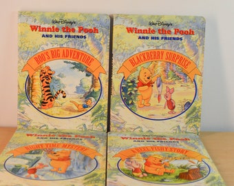 Winnie The Pooh and his Friends - Lot of 4 Board Books 1994 Vintage