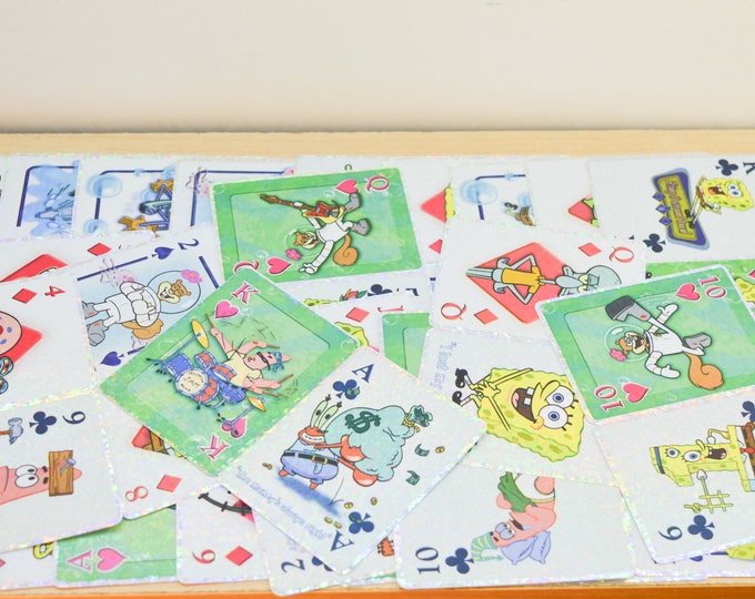 Spongebob Playing Card Stickers - Vintage Sandylion - Lot of 26 - Etsy