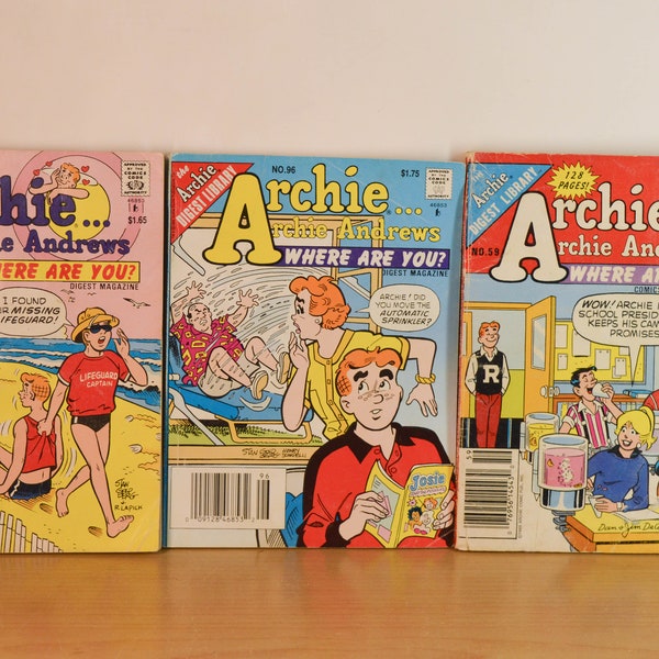 Lot of 3 Random - Archie Andrews Where Are You? Comics Vintage 1990's