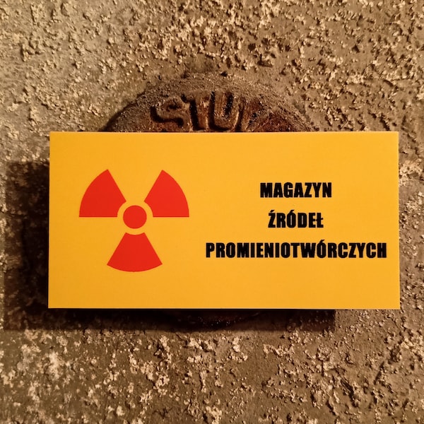 Radioactive source storage facility - Fridge magnet