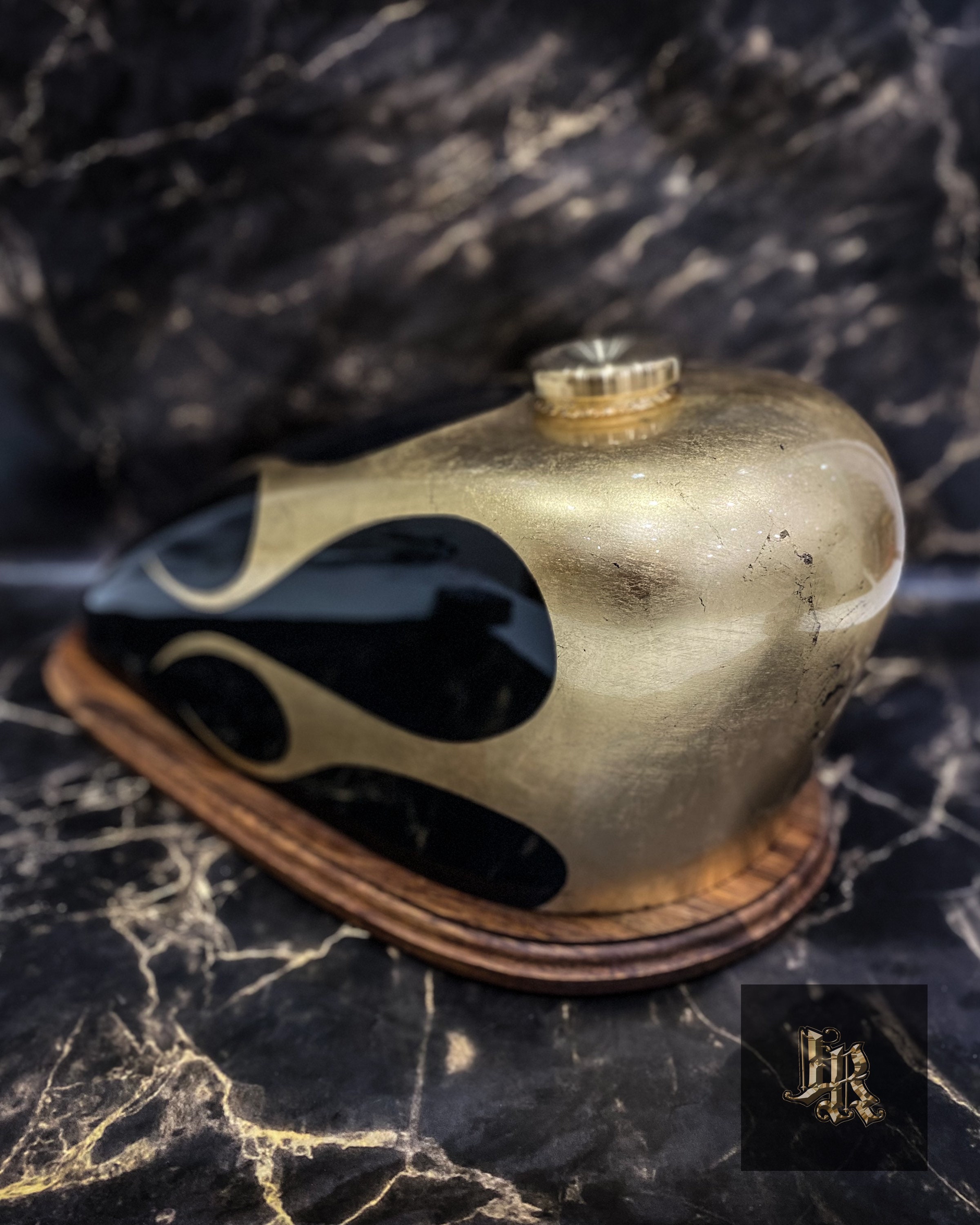 46 TANK FOR TWO Gold Flames / Harley Gas Tank Urn / Biker Etsy