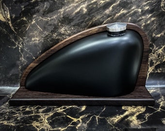 SOLD! 24† GAS TANK Black Mat | Harley Davidson Urn | Motorcycle Urn | Motorcycle Urn For Ashes ĺ Bikers Urn | Harley Urn | Gas Tank Urn