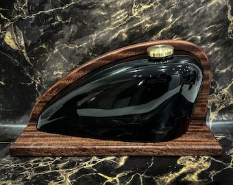 SOLD! 60† GAS TANK Black | Harley Davidson Urn | Motorcycle Urn | Motorcycle Urn For Ashes ĺ Bikers Urn | Harley Urn | Gas Tank Urn