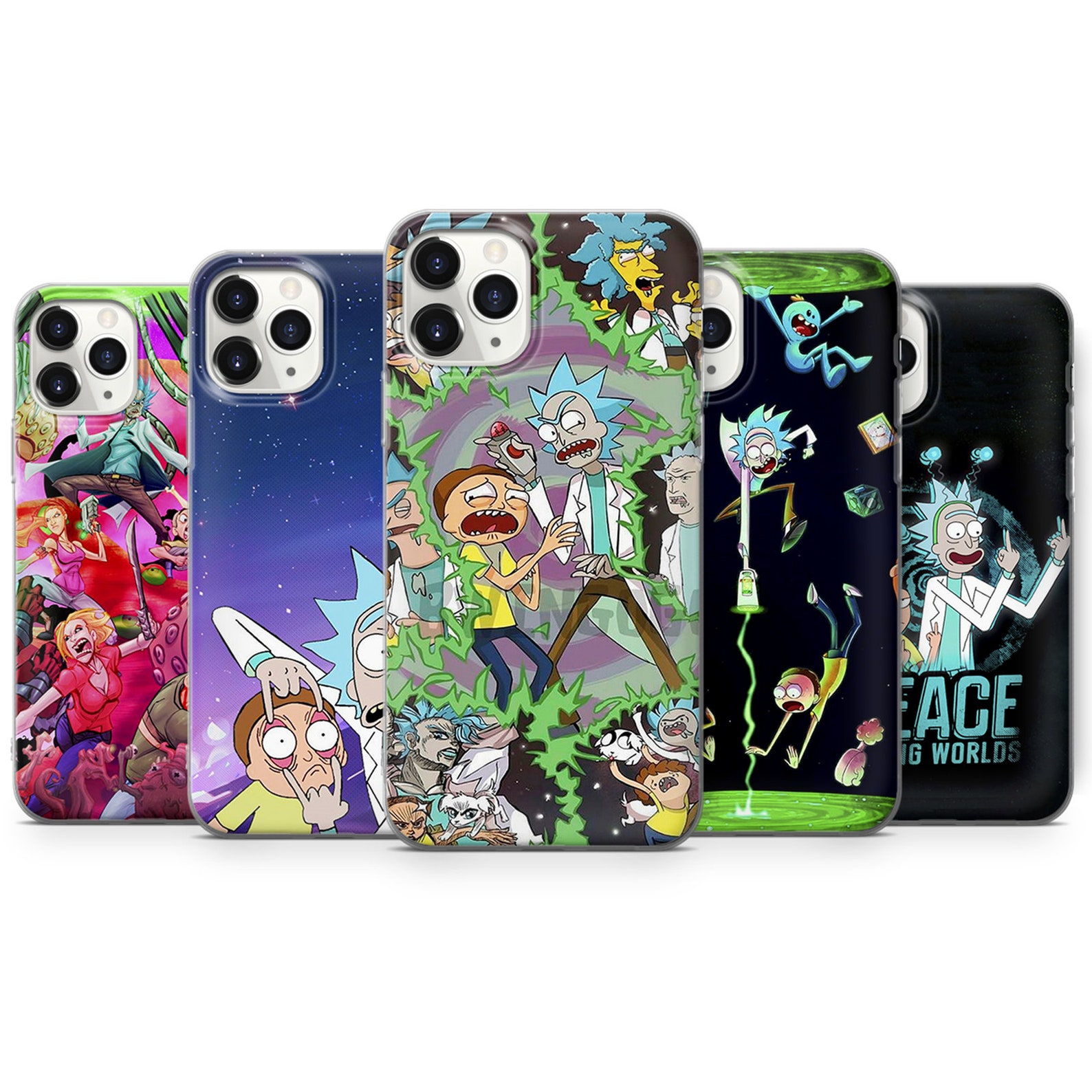 Rick and Morty Phone Case Rick and Morty Art Phone Cover for Etsy