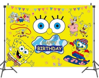 Spongebob Backdrop Etsy