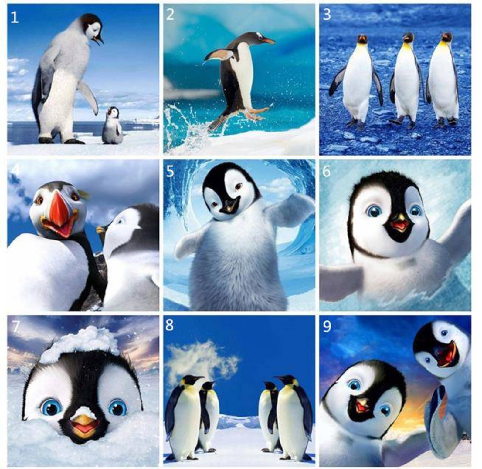 The Lovely Little Penguin Diamond Painting Kit Full Drill Etsy