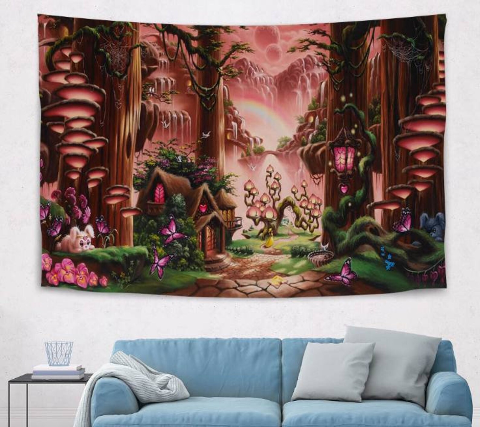 Forest Landscapes Tapestries Dream Plant Mushrooms Tapestries Etsy