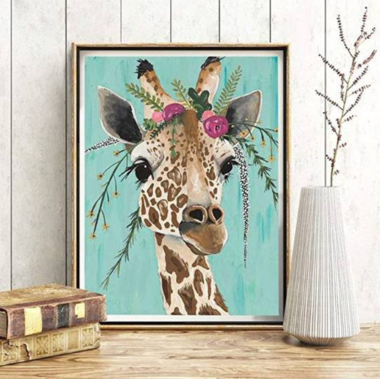 The Giraffe Diamond Painting Art Kit Full Drill 5d Diamond Art | Etsy