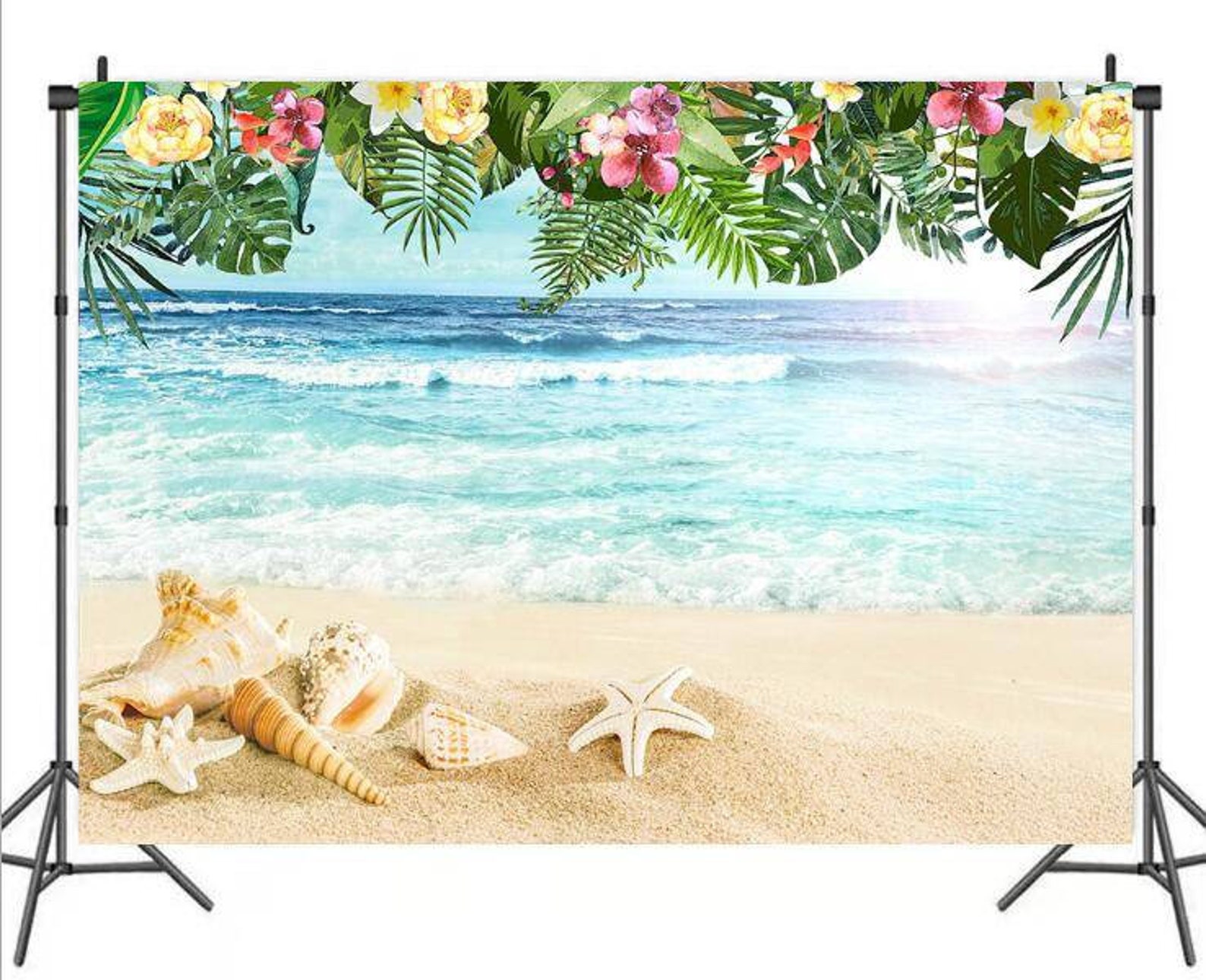 Summer Beach Backdrop Water Party Decoration Supplies Etsy