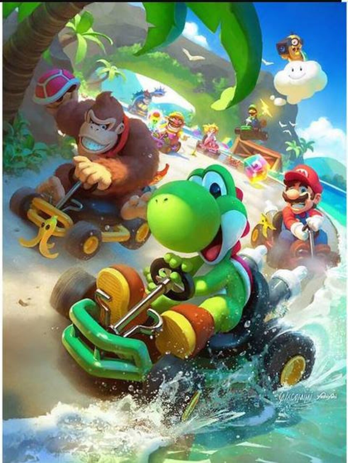 Handmade Art Super Mario Diamond Painting Kit Full Drill Etsy