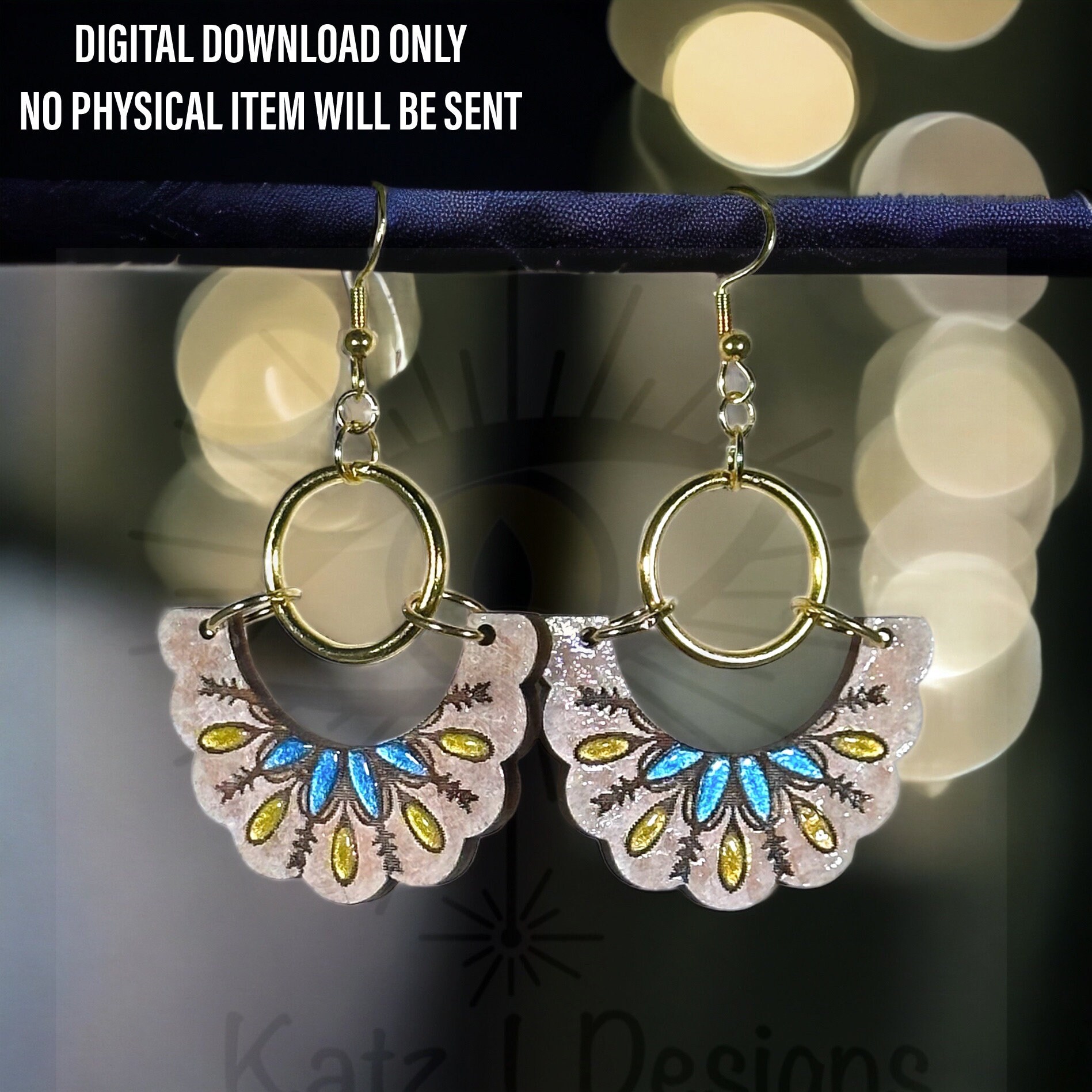 Scalloped Dangle Earring Bundle SVG - 3 Different Pieces to Interchange ...