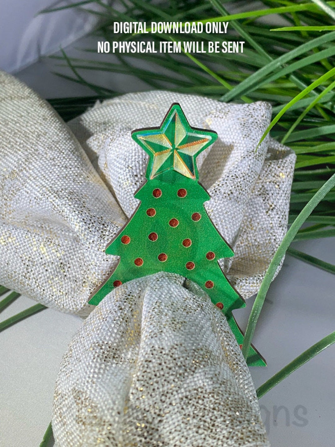 Christmas Tree Napkin Holder SVG Etsy