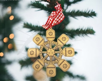 Pickle Ball Ornament SVG