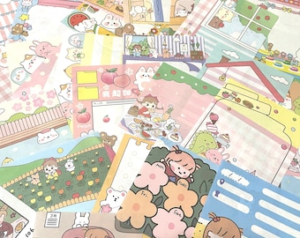Kawaii Memo Sheets Grab Bag - Verschiedene Briefpapier-Designs