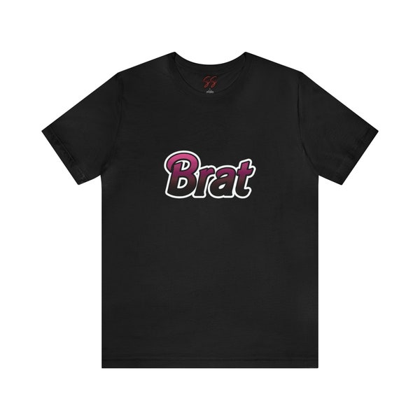 Brat Barbie Black Cotton T-shirt Kinky Fetish Funny