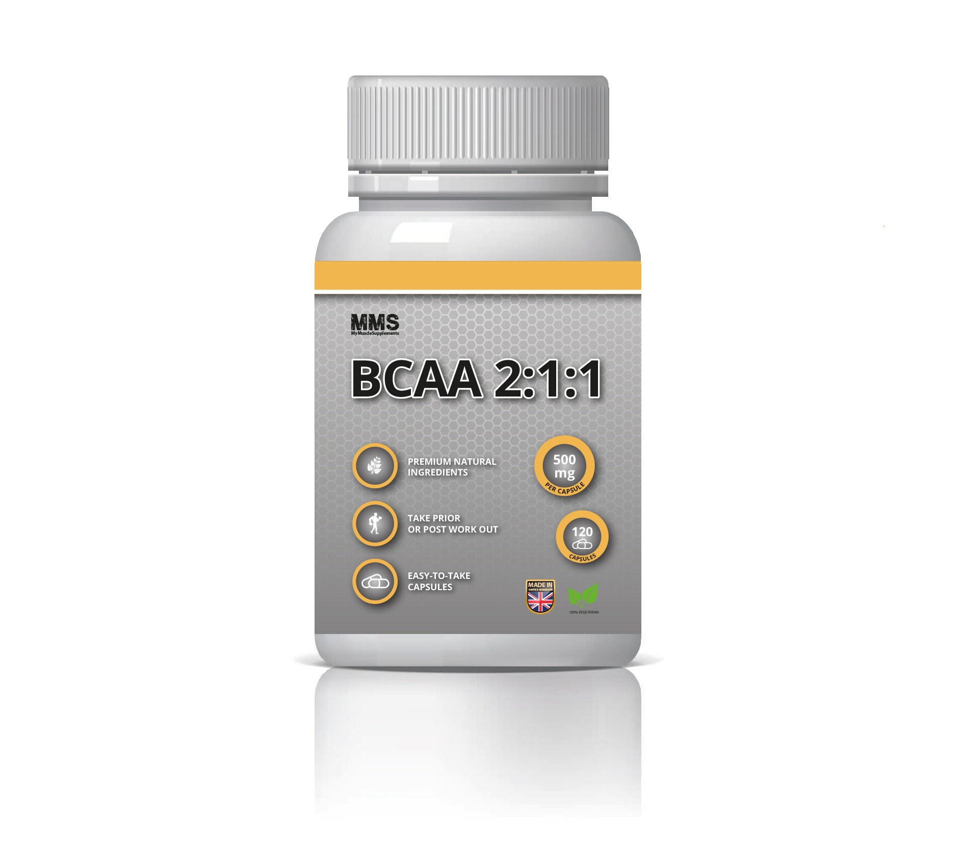 BCAA 2 1 1 500mg 120 CAPSULES Etsy