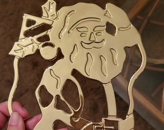 Brass Santa Trivet