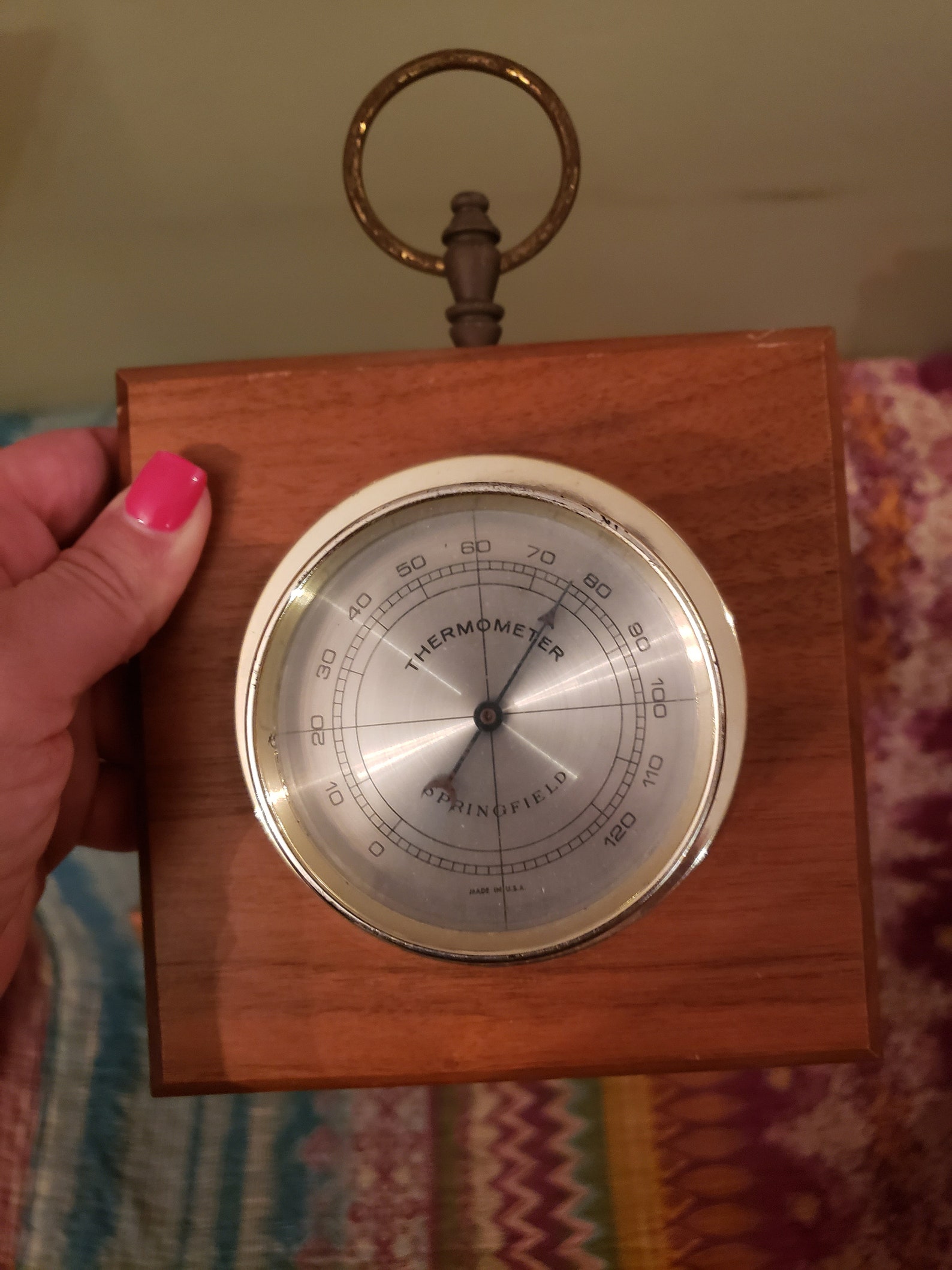 Thermometer Barometer Humidity Meter Vintage Springfield Etsy