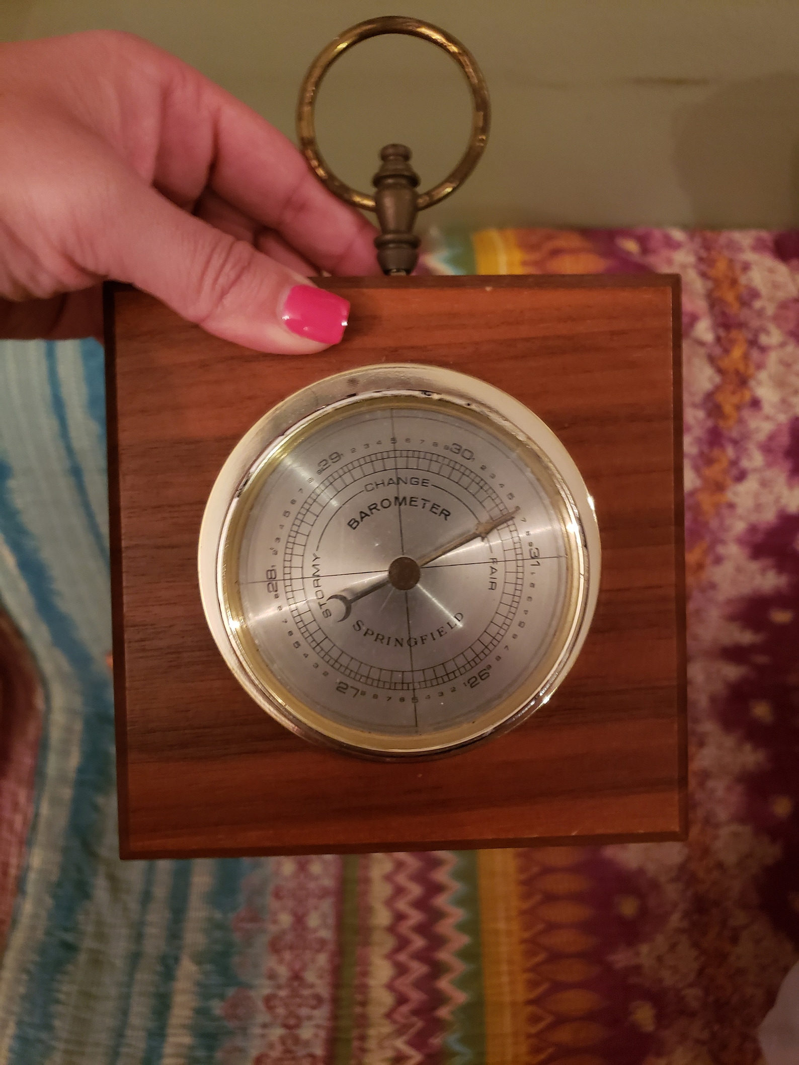 Thermometer Barometer Humidity Meter Vintage Springfield Etsy