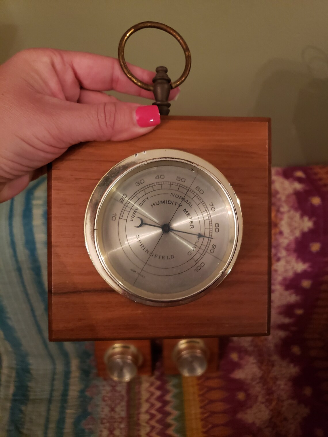Thermometer Barometer Humidity Meter Vintage Springfield Etsy