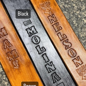Custom leather strap, leather sling, personalized leather sling, birthday gift, Christmas present, gift for him, hunting gift, fathers day