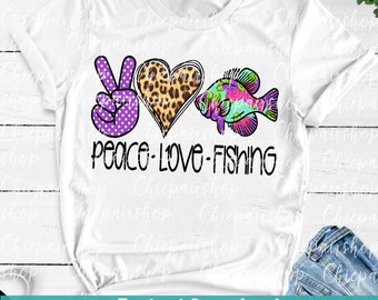 Download Peace Love Fish With Photos Etsy