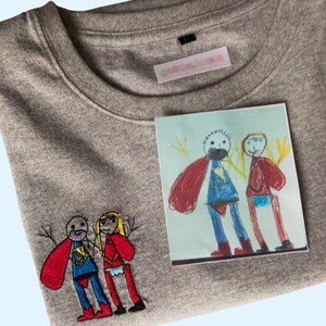 Kinderkunst auf Sweatshirts UNISEX für Große Bild 8