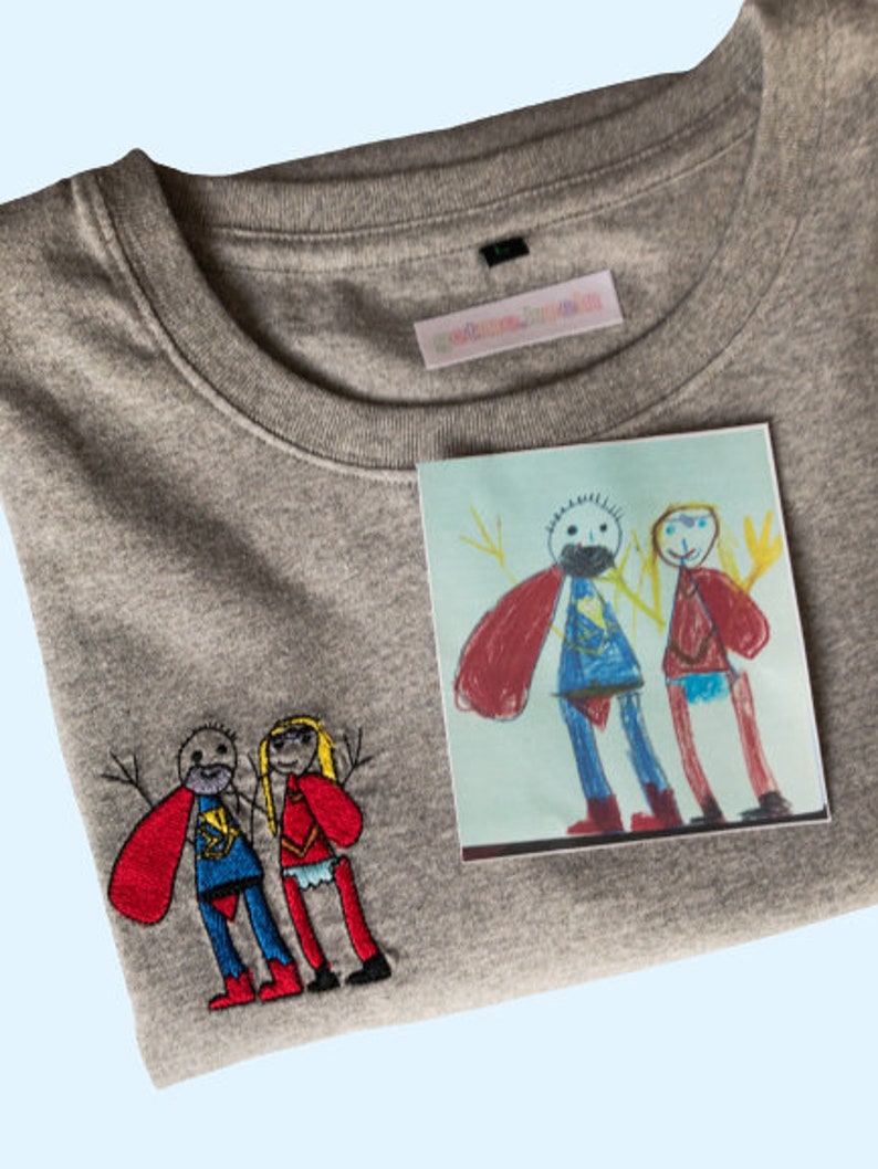 Kinderkunst auf Sweatshirts UNISEX für Große Bild 8