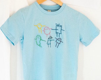 Kinderkunst auf Kindershirts