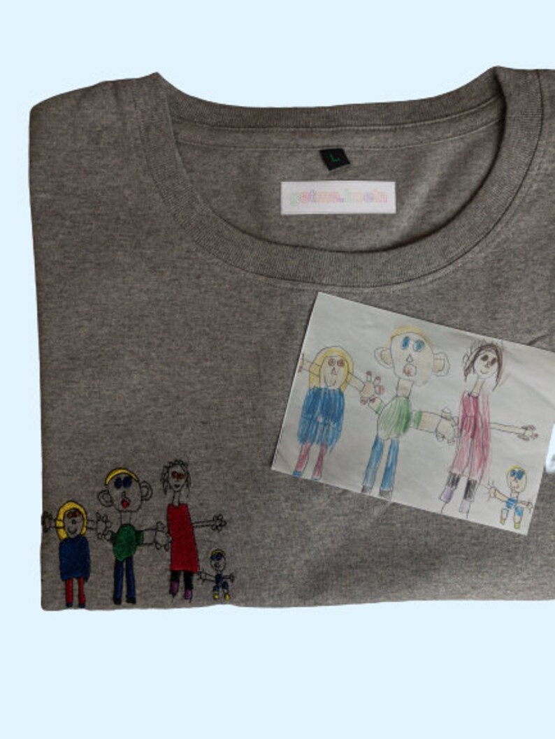 Kinderkunst auf Sweatshirts UNISEX für Große Bild 7