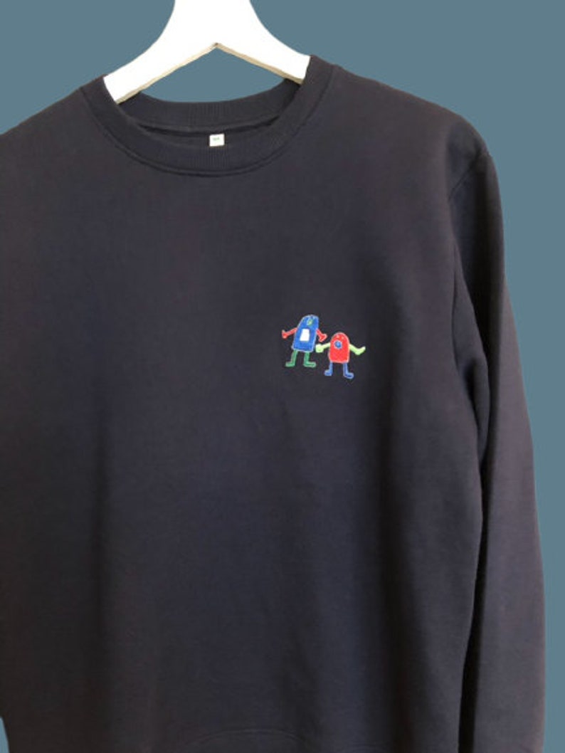 Kinderkunst auf Sweatshirts UNISEX für Große Bild 4