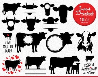 Download Cow Monogram Svg Etsy