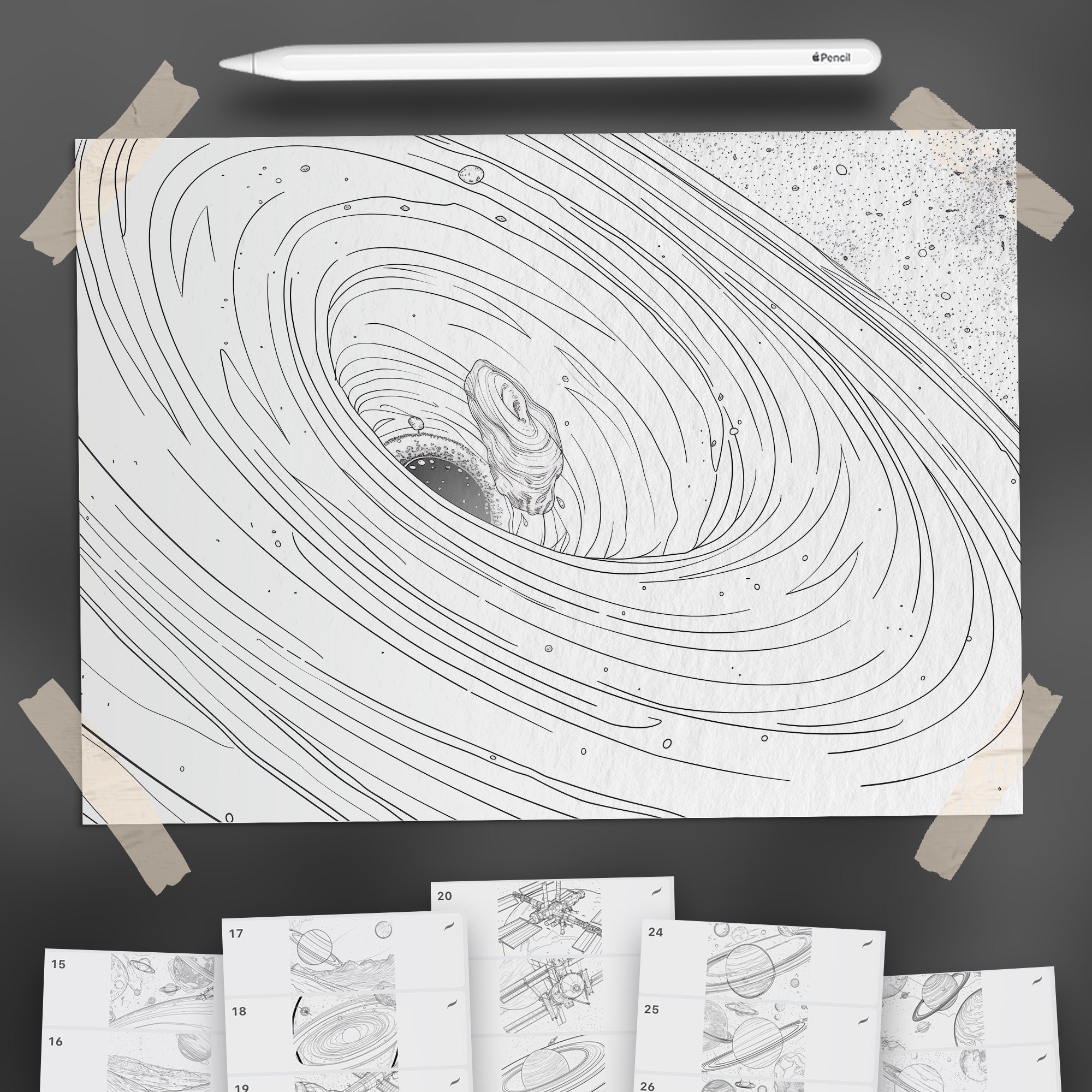 Procreate Computer Backgrounds 100 Procreate Space Backgrounds | Procreate Cosmos Stamps | Procreate ...