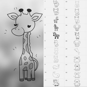 100 Procreate Cute Animal Stamps | Procreate Animal Illustration ...