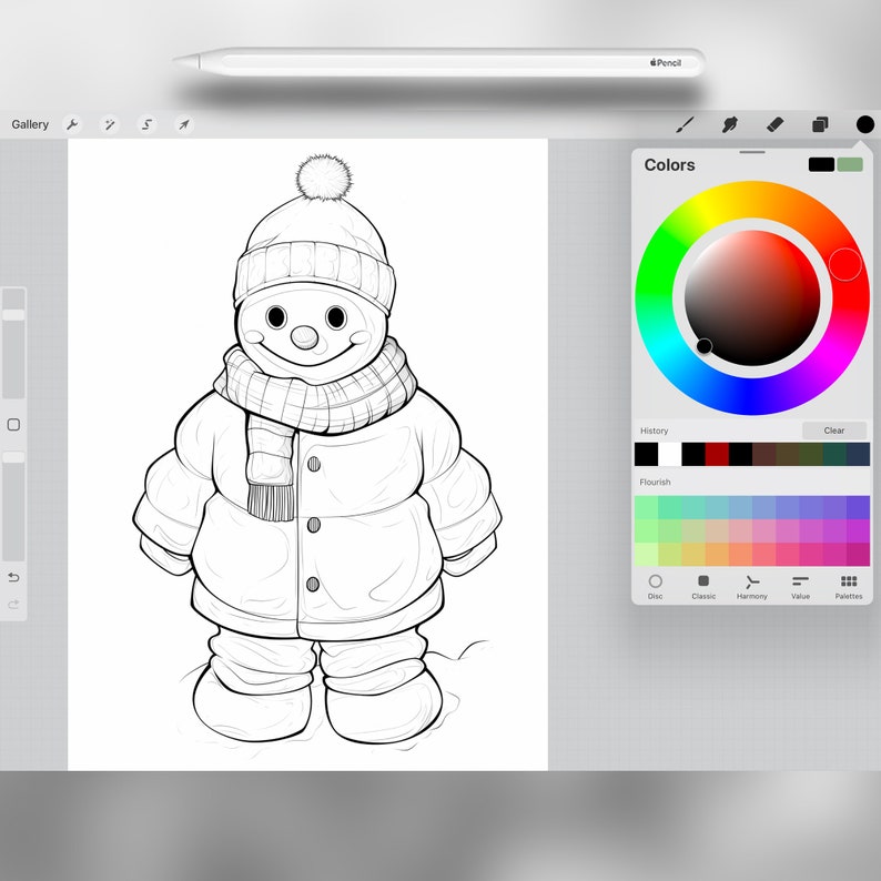 50 Procreate Snowman Stamps | Procreate Winter Stamp Brushes ...