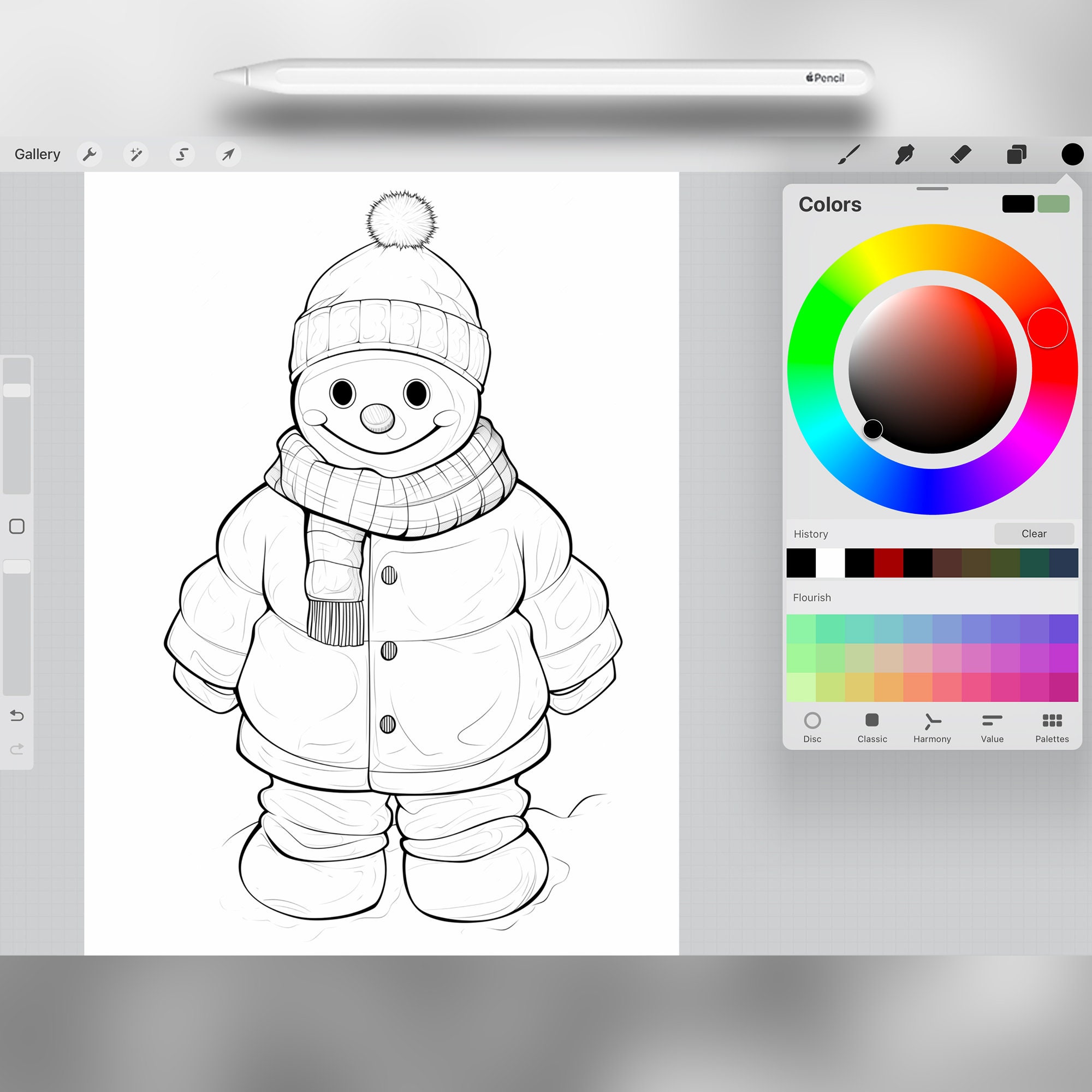 50 Procreate Snowman Stamps | Procreate Winter Stamp Brushes ...