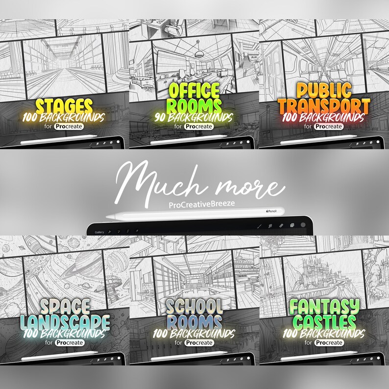 100 Procreate Space Backgrounds | Procreate Cosmos Stamps | Procreate ...