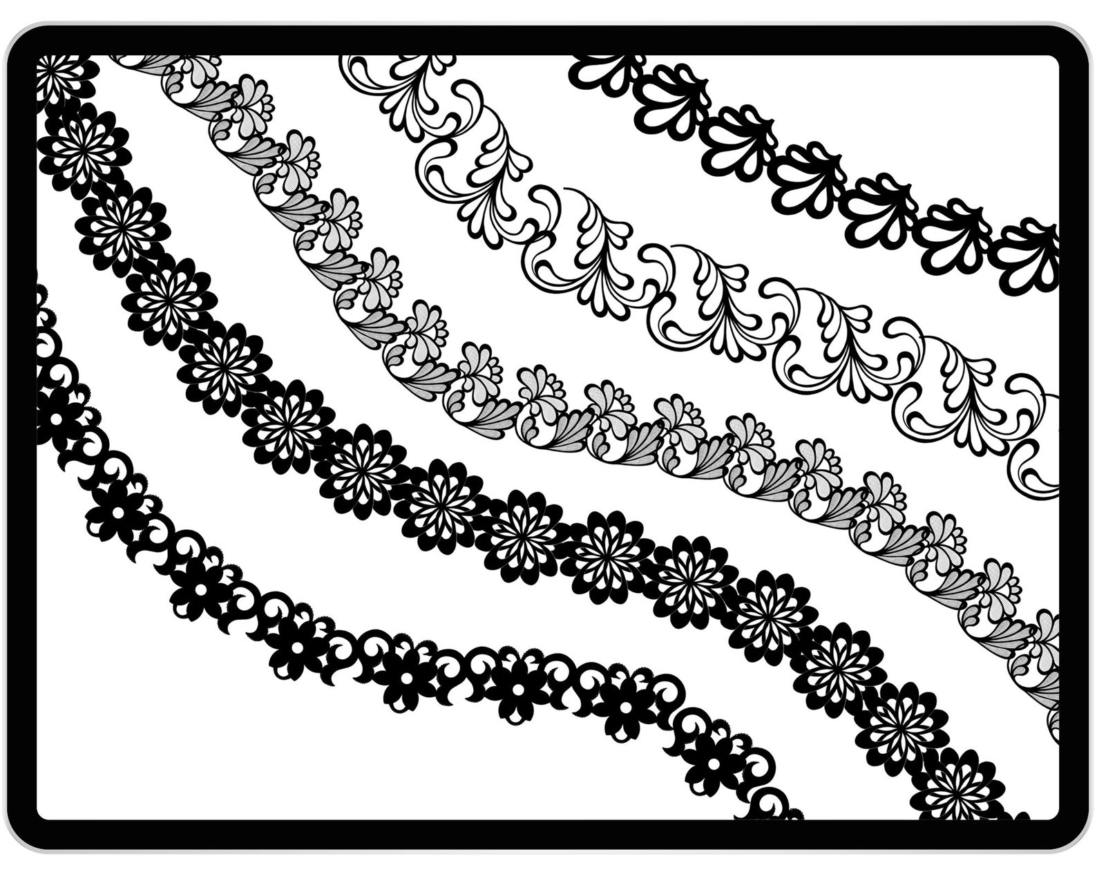 30 Procreate Lace Brushes Procreate Lace Textures Procreate Etsy