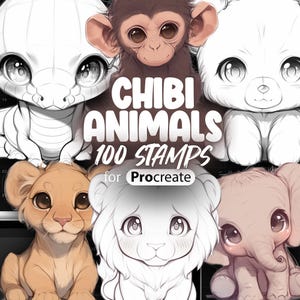 100 Procreate ちび動物スタンプ | Procreate かわいい動物スタンプ | Procreate かわいい動物スタンプ | Procreate ちびパンダスタンプ