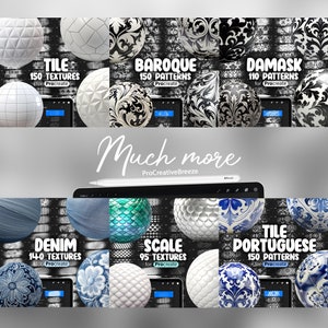 150 Procreate Tile Textures | Ceramic Tile Procreate Texture Seamless ...