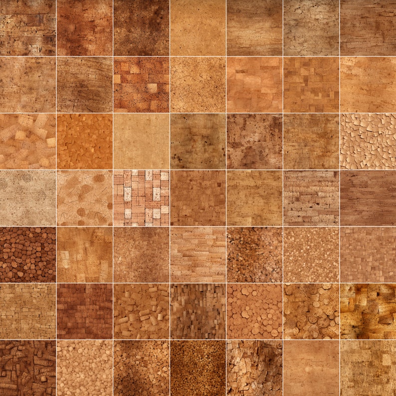 70 Procreate Cork Textures | Realistic Cork Procreate Texture Seamless ...