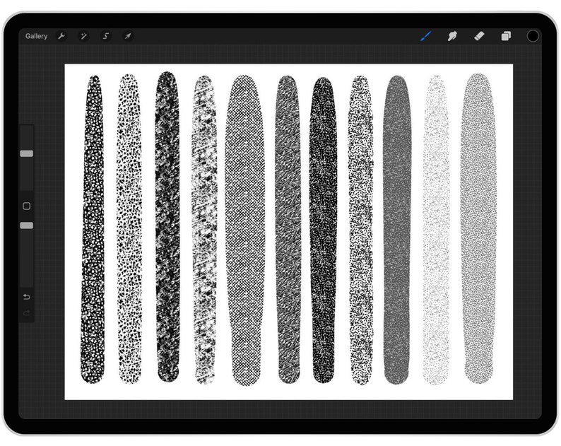 33 Procreate Halftone Brushes Procreate Halftone Textures Etsy