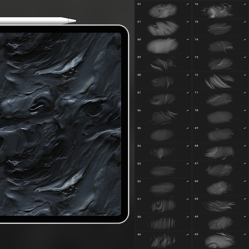 160 Procreate Oil Paint Textures | Realistic Oil Paint Effect Procreate ...
