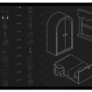 100 Isometric Room Brush for Procreate, Isometric 3D Boy Room Procreate ...